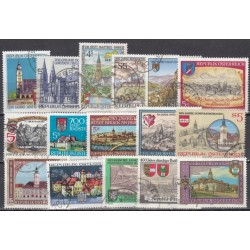 Austria. Set of used stamps IX (architecture)