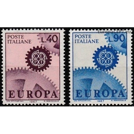 Italija 1967. CEPT: Krumpliaratis su 22 dantukais