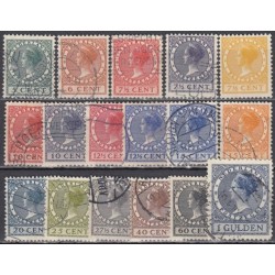Nyderlandai. Naudotų ženklų rinkinys X (karalienė, 1924-1926)