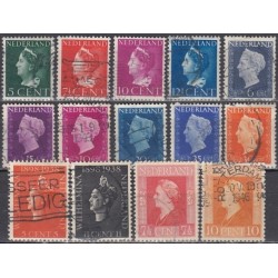 Nyderlandai. Naudotų ženklų rinkinys XII (1938-1948)