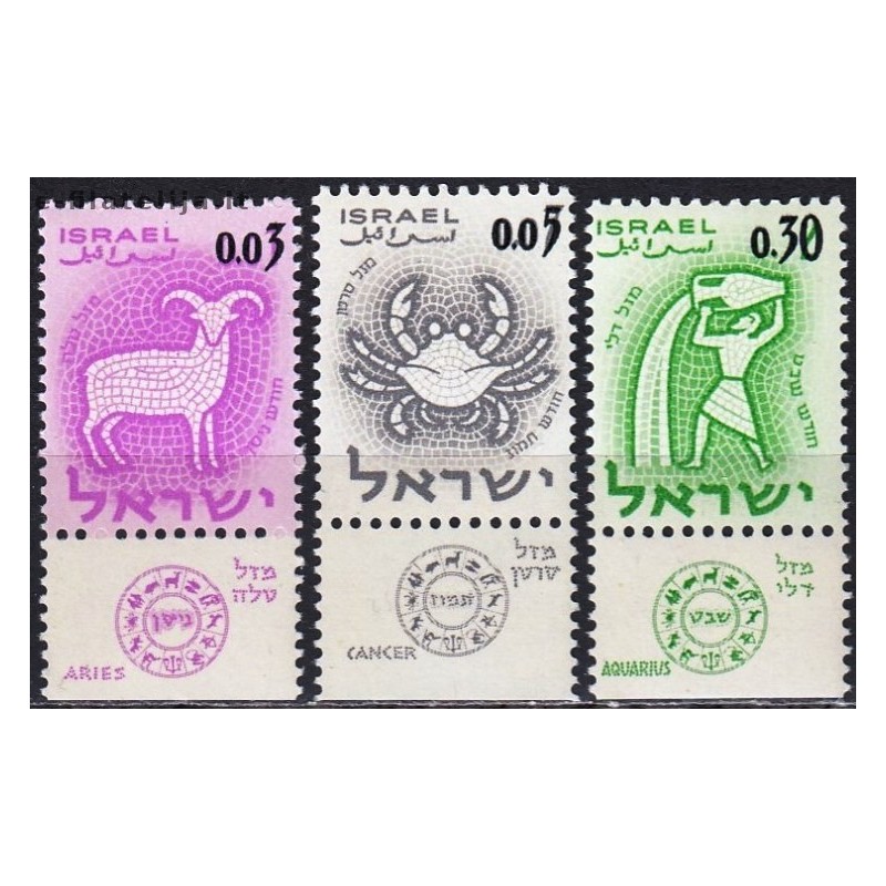 Izraelis 1962. Zodiako ženklai