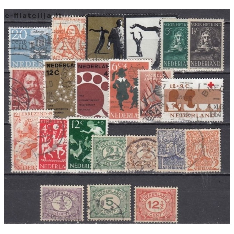 Netherlands. Set of used stamps 14