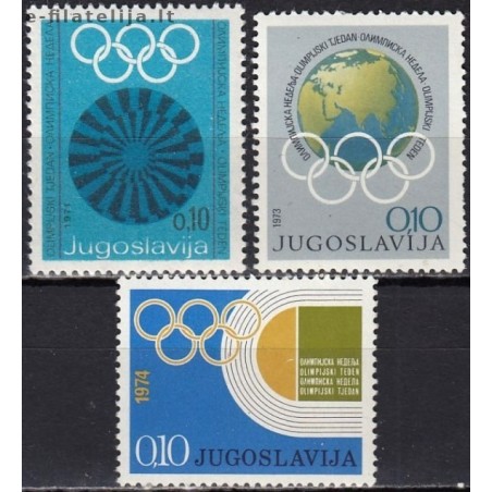Jugoslavija 1971-74. Olimpiniai labdaros ženklai