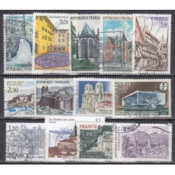 France. Set of used stamps 34