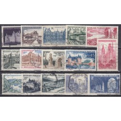 France. Set of used stamps 36