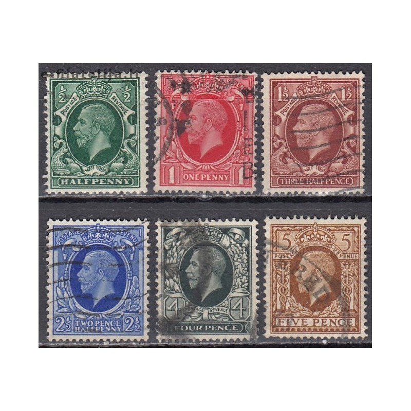 Great Britain. Lot of used stamps 6 (George V, 1934-1936)