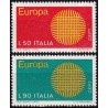 Italija 1970. CEPT: stilizuota saulė iš pluošto (24 gyslos)