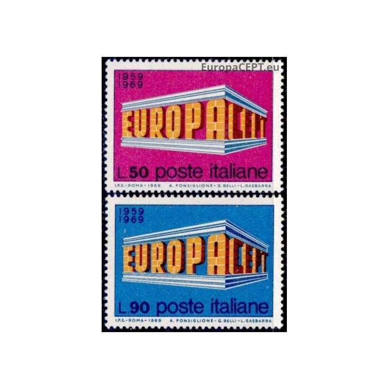 Italy 1969. EUROPA & CEPT on Symbolic Colonnade