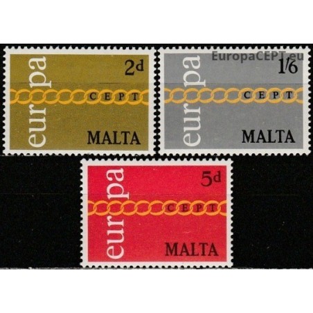 Malta 1971. CEPT: Stylised Chain of Letters O