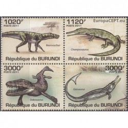 Burundi 2011. Prehistoric crocodillians