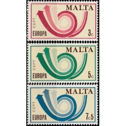 Malta 1973. CEPT: stilizuotas pašto ragas (3 rodyklės paštui, telegrafui ir telefonui)
 Kuponai-Be kupono