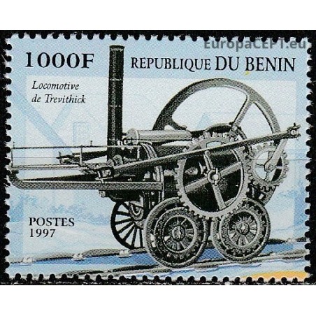 Benin 1997. Ancient locomotives