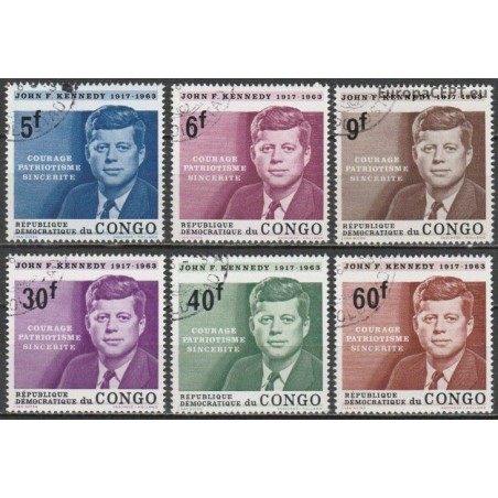 Congo (Kinshasa) 1964. John Fitzgerald Kennedy