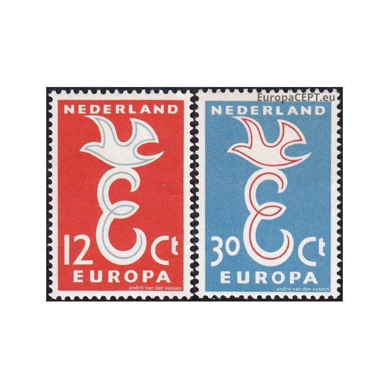 Nyderlandai 1958. Europos pašto tarnybų bendradarbiavimas