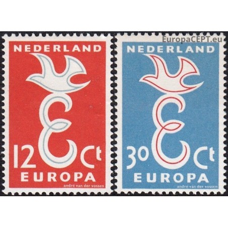 Nyderlandai 1958. Europos pašto tarnybų bendradarbiavimas