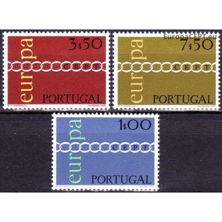 Portugal 1971. CEPT: Stylised Chain of Letters O