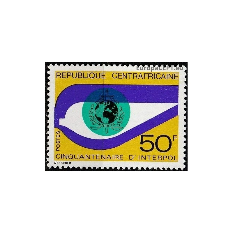 Central African Republic 1973. Interpol