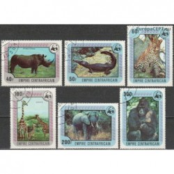 Central African Republic 1978. Endangered animals