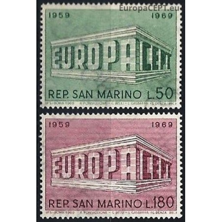San Marino 1969. EUROPA & CEPT on Symbolic Colonnade