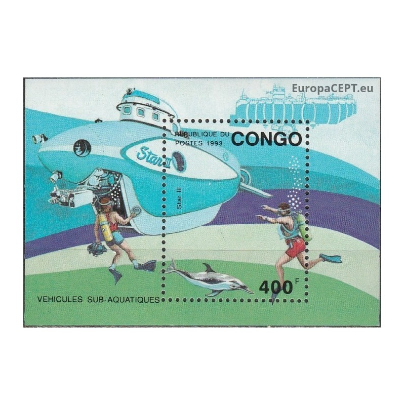 Congo (Brazzaville) 1993. Underwater research and entertainment