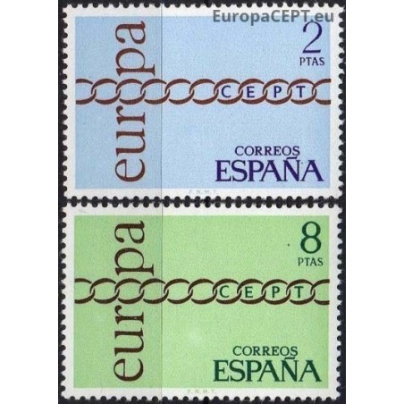 Ispanija 1971. CEPT: stilizuota grandinė iš O raidžių