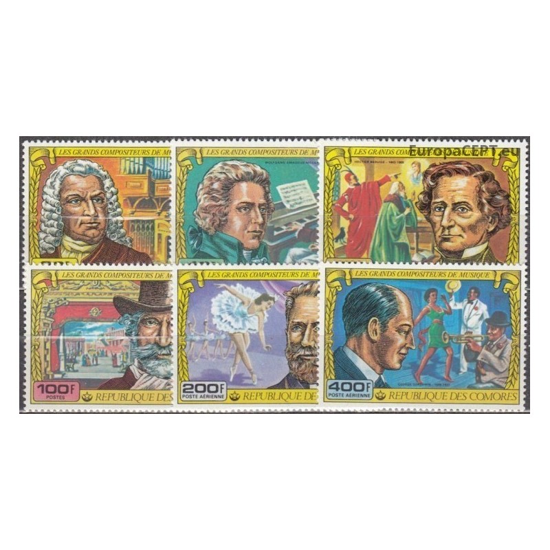 Comoros 1978. Composers