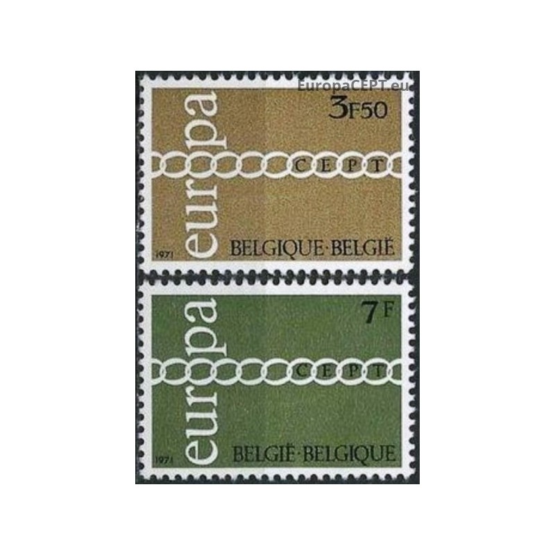 Belgium 1971. CEPT: Stylised Chain of Letters O