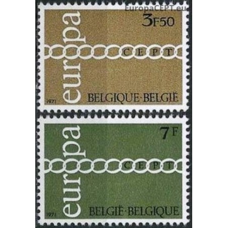 Belgium 1971. CEPT: Stylised Chain of Letters O