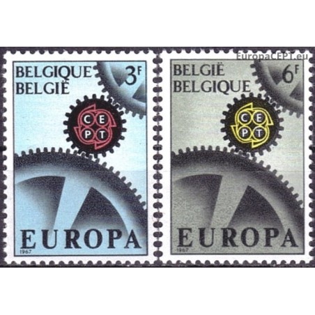 Belgija 1967. CEPT: Krumpliaratis su 22 dantukais