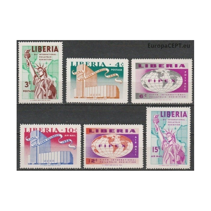 Liberija 1956. Filatelijos paroda Niujorke