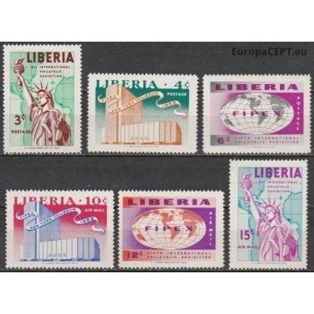 Liberia 1956. Philatelic exhibition FIPEX