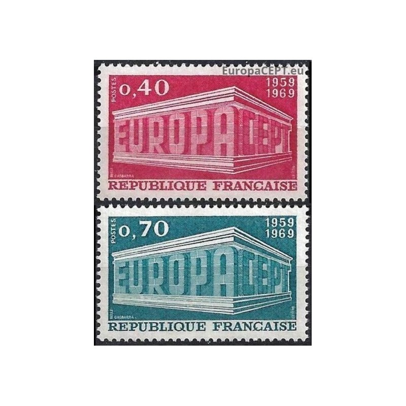 Prancūzija 1969. Simbolinis EUROPA CEPT paminklas