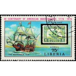 Liberia 1975. Sailing ship