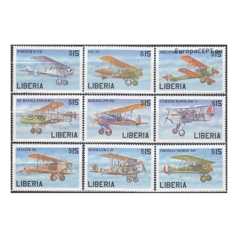 Liberia 1999. Aircrafts