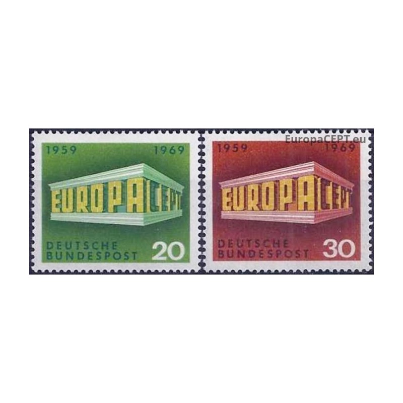 Germany 1969. EUROPA & CEPT on Symbolic Colonnade
