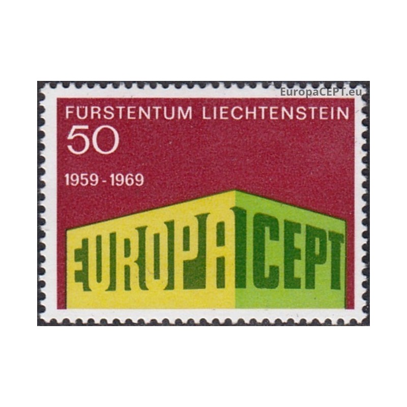 Lichtenšteinas 1969. Simbolinis EUROPA CEPT paminklas