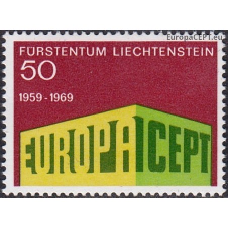 Liechtenstein 1969. EUROPA & CEPT on Symbolic Colonnade