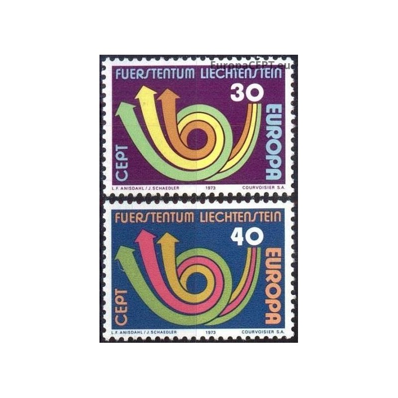 Liechtenstein 1973. CEPT: Stylised Post Horn (Post,Telegraph & Telephone)