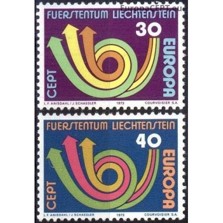 Liechtenstein 1973. CEPT: Stylised Post Horn (Post,Telegraph & Telephone)