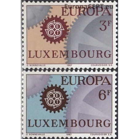 Luxembourg 1967. CEPT: Cogwheel with 22 teeth