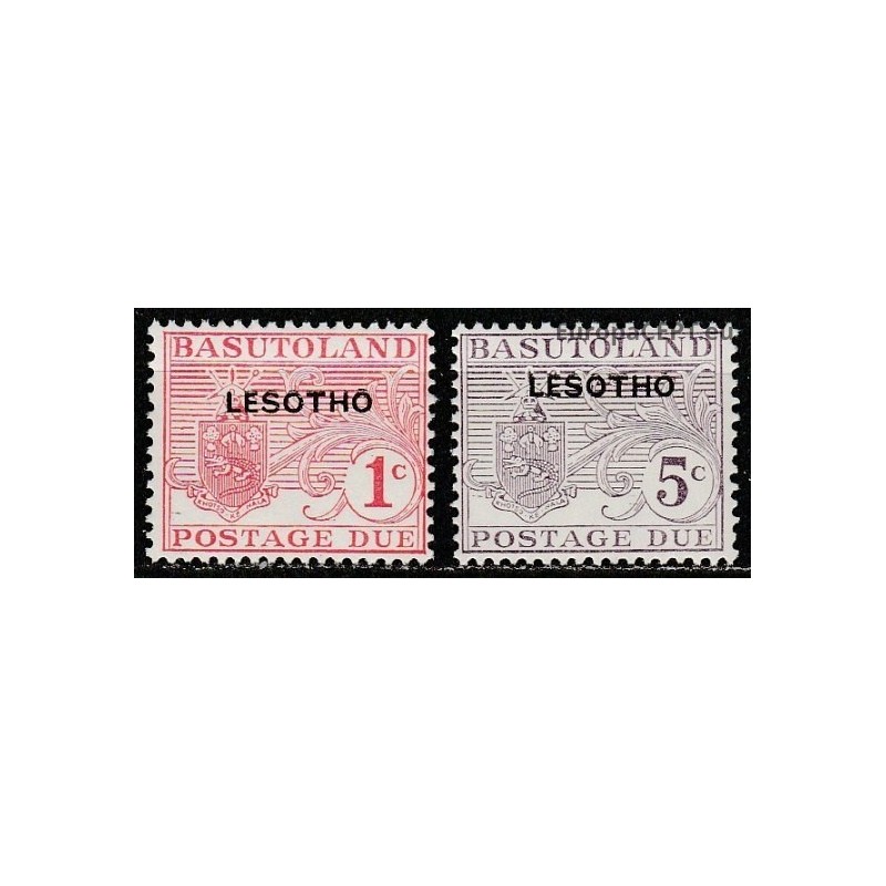 Lesotho 1966. Coats of arms (overprinted Basutoland stamps)