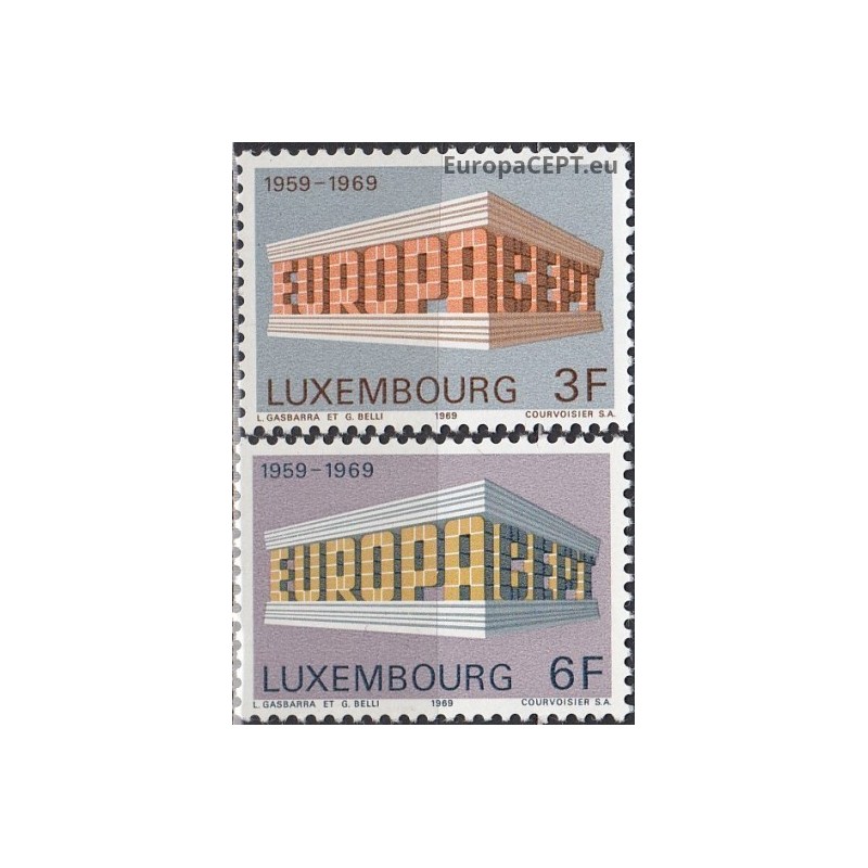 Luxembourg 1969. EUROPA & CEPT on Symbolic Colonnade