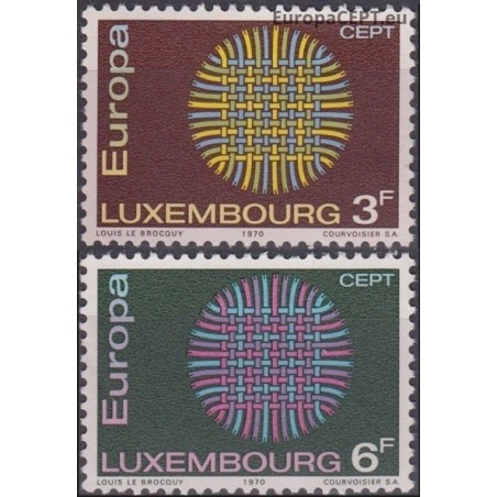 Luxembourg 1970. CEPT: Stylised Sun from 24 Fibres