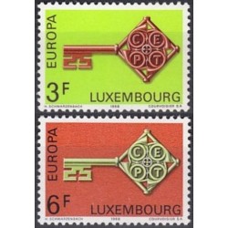 Liuksemburgas 1968. Simbolinis raktas su CEPT logotipu