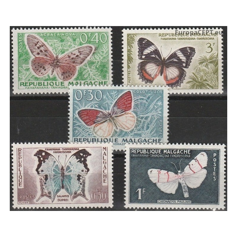 Madagascar 1960. Butterflies