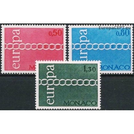 Monakas 1971. CEPT: stilizuota grandinė iš O raidžių