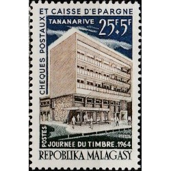 Madagaskaras 1964. Pašto ženklo diena (pašto pastatas)