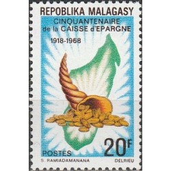 Madagascar 1968. Savings bank