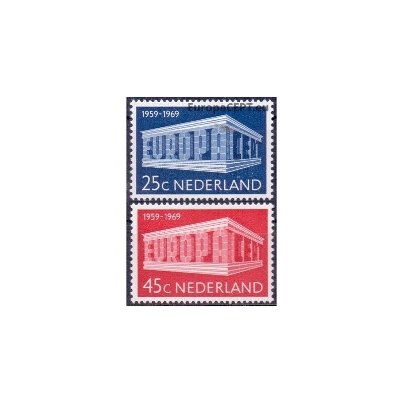 Netherlands 1969. EUROPA & CEPT on Symbolic Colonnade