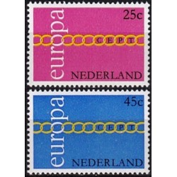 Nyderlandai 1971. CEPT: stilizuota grandinė iš O raidžių